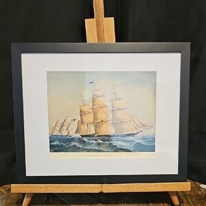 Majestic Sailing Ship Framed Art Print